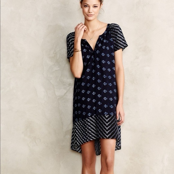 Anthropologie Velvet by Graham & Spencer Shibori Dress Size Small - Picture 1 of 8